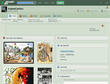 Tablet Screenshot of insanecomics.deviantart.com