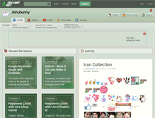 Tablet Screenshot of jishubunny.deviantart.com
