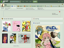 Tablet Screenshot of flcl.deviantart.com