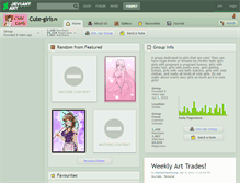 Tablet Screenshot of cute-girls.deviantart.com