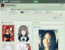 Tablet Screenshot of littlemisssakura.deviantart.com