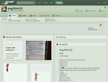 Tablet Screenshot of drag7894325.deviantart.com