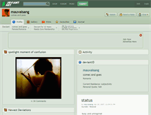 Tablet Screenshot of mauvaisang.deviantart.com