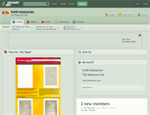Tablet Screenshot of ivelt-resources.deviantart.com