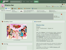 Tablet Screenshot of ninamo-chan.deviantart.com