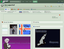 Tablet Screenshot of norwegianwolf.deviantart.com