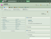 Tablet Screenshot of mybitch.deviantart.com