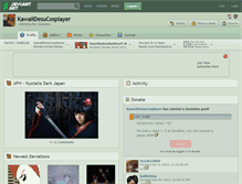 Tablet Screenshot of kawaiidesucosplayer.deviantart.com