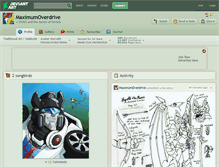 Tablet Screenshot of maximumoverdrive.deviantart.com