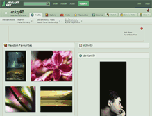 Tablet Screenshot of crazyrt.deviantart.com