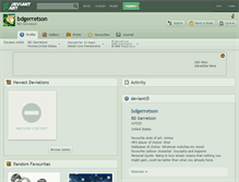 Tablet Screenshot of bdgerretson.deviantart.com