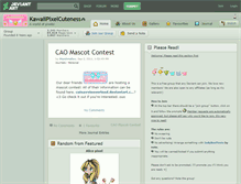 Tablet Screenshot of kawaiipixelcuteness.deviantart.com