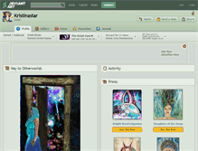 Tablet Screenshot of kristinastar.deviantart.com