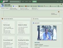 Tablet Screenshot of kiki1690.deviantart.com