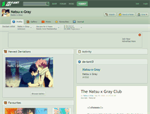 Tablet Screenshot of natsu-x-gray.deviantart.com