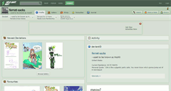 Desktop Screenshot of ferret-socks.deviantart.com