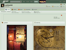 Tablet Screenshot of lostgambit.deviantart.com