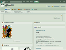 Tablet Screenshot of oaklandy2009.deviantart.com