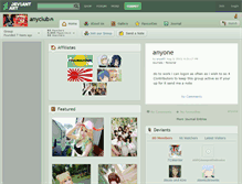 Tablet Screenshot of anyclub.deviantart.com