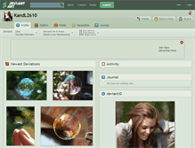 Tablet Screenshot of kandl2610.deviantart.com