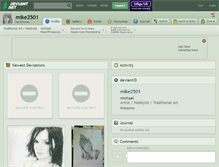 Tablet Screenshot of mike2501.deviantart.com