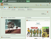 Tablet Screenshot of dirtydre.deviantart.com