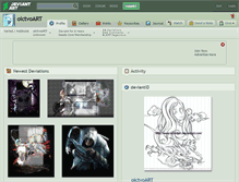 Tablet Screenshot of oictvoart.deviantart.com