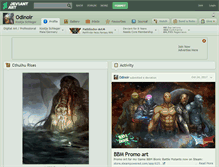 Tablet Screenshot of odinoir.deviantart.com