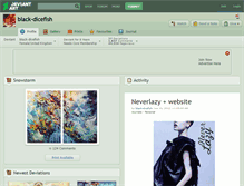 Tablet Screenshot of black-dicefish.deviantart.com