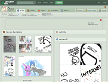 Tablet Screenshot of o-z-z.deviantart.com
