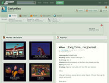 Tablet Screenshot of caelumdea.deviantart.com