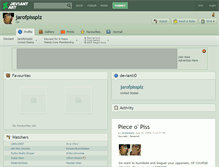 Tablet Screenshot of jarofpissplz.deviantart.com