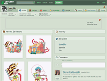 Tablet Screenshot of dandilo.deviantart.com