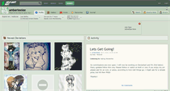 Desktop Screenshot of amberleelee.deviantart.com