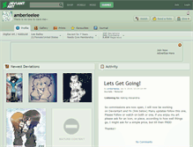 Tablet Screenshot of amberleelee.deviantart.com