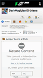 Mobile Screenshot of darkmagiciangirlmana.deviantart.com