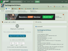 Tablet Screenshot of darkmagiciangirlmana.deviantart.com