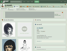 Tablet Screenshot of ex-skydoll.deviantart.com