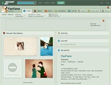 Tablet Screenshot of flanflame.deviantart.com