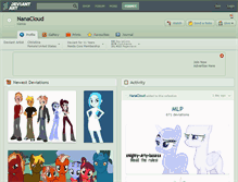Tablet Screenshot of nanacloud.deviantart.com