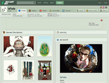 Tablet Screenshot of lafada.deviantart.com