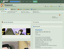 Tablet Screenshot of ninjasammi.deviantart.com