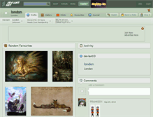 Tablet Screenshot of london.deviantart.com