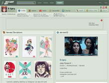Tablet Screenshot of k-taru.deviantart.com