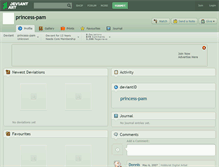 Tablet Screenshot of princess-pam.deviantart.com