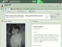 Tablet Screenshot of alana1991.deviantart.com