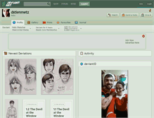 Tablet Screenshot of dstienmetz.deviantart.com