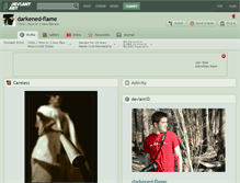 Tablet Screenshot of darkened-flame.deviantart.com