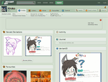 Tablet Screenshot of kiroko.deviantart.com