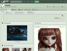 Tablet Screenshot of corycat.deviantart.com